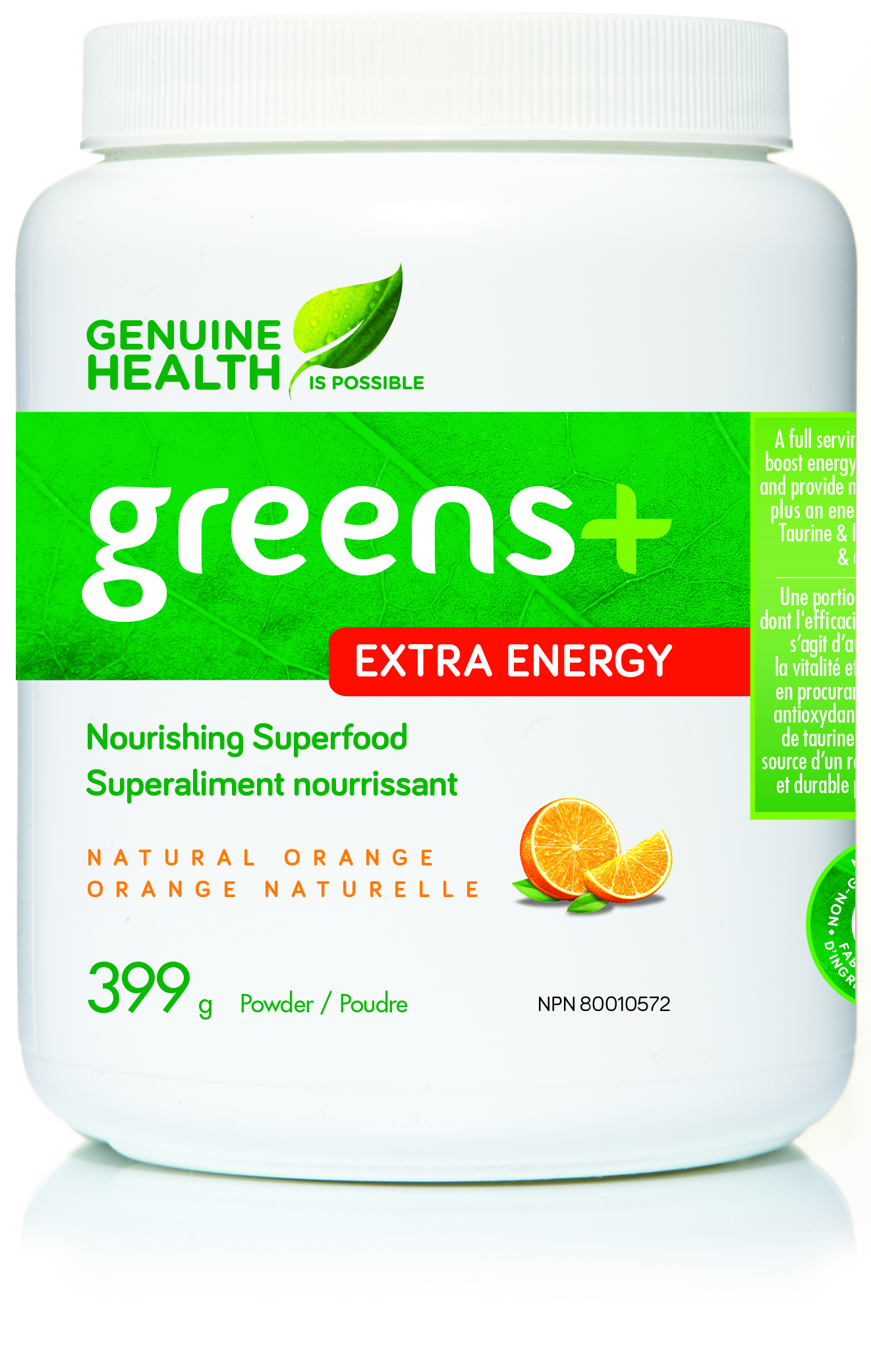 greens+ Extra Energy - Natural Orange